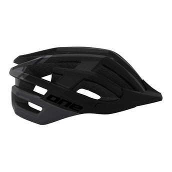 MTB Race Fietshelm Verstelbaar Zwart/Donkergrijs Maat 54-58 cm (S/M)
