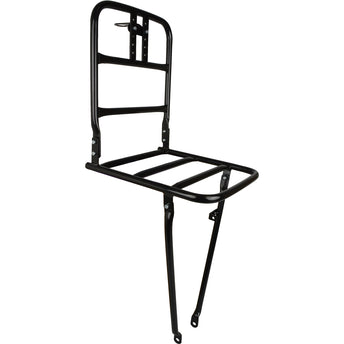 Vorderer Gepäckträger 26 Zoll Aluminium Schwarz