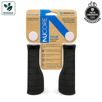 Nucore Tour Wave Fahrradgriffe 130 mm ø22 mm schwarz