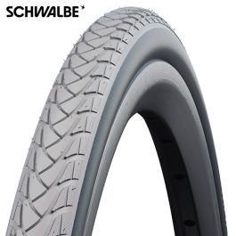 24x1 3/8 (37-540) MARATHON PLUS Rolstoel Perf. grijs-zwart draad 10281540.01 Schwalbe