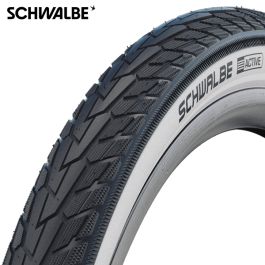 28x1 5/8x1 3/8 (37-622) ROAD CRUISER zwart/whitewall Reflex draad 11159014 Schwalbe