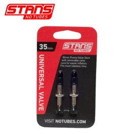 Stans NoTubes set van 2 Universeel tubeless ventielen 35 mm AS0018