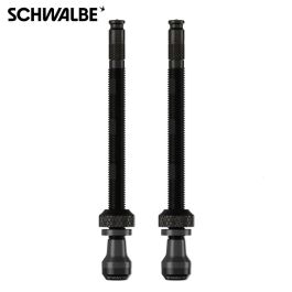 TUBELESS VENTIELEN met Schwalbe Clik Valve SCV 60 mm met sleutel 2 st aluminium 3531 Schwalbe