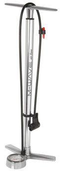 Fahrradpumpe mit Manometer aus Aluminium 61 cm
