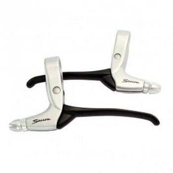 Remgrepenset rollerbrake 4-vinger wit/zwart 2-delig