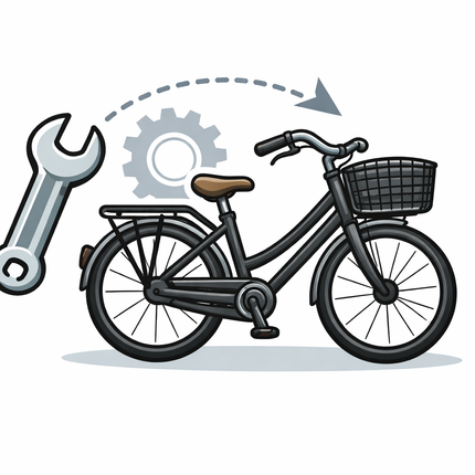 Afmontage volwassen fiets