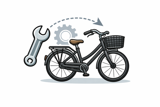 Afmontage volwassen fiets
