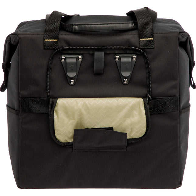 Tulum Camella Shopper-Fahrradtasche 26 Liter, PET, Schwarz