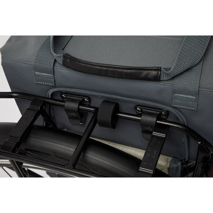 Tulum Camella Shopper-Fahrradtasche 26 Liter, PET, Graugrün