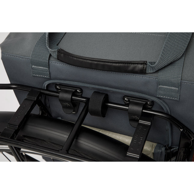Tulum Camella Shopper-Fahrradtasche 26 Liter, PET, Graugrün