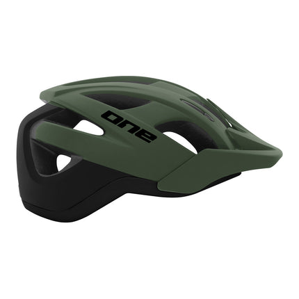 Trail Pro Fahrradhelm verstellbar Khaki/Schwarz Größe 55-58 cm (M)