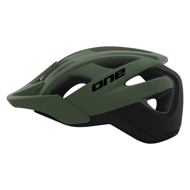 Trail Pro Fahrradhelm verstellbar Khaki/Schwarz Größe 55-58 cm (M)