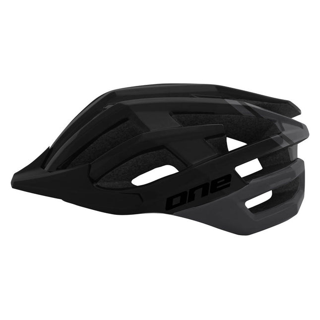 MTB-Rennradhelm verstellbar Schwarz/Dunkelgrau Größe 57-61 cm (M/L)