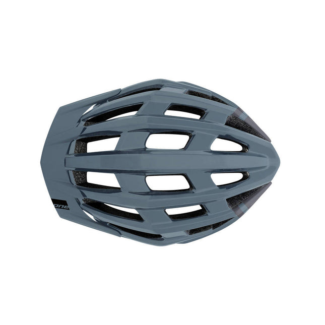 MTB-Rennradhelm verstellbar Grau/Weiß Größe 54-58 cm (S/M)