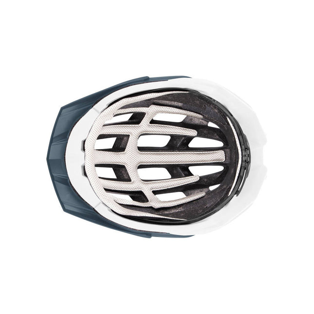 MTB-Rennradhelm verstellbar Grau/Weiß Größe 57-61 cm (M/L)