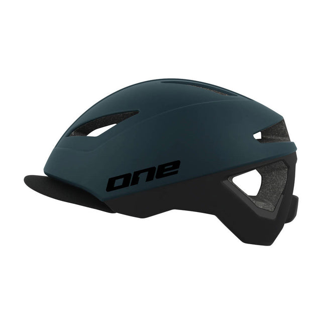 Crossride Fahrradhelm verstellbar Petrolblau Größe 57-61 cm (M/L)