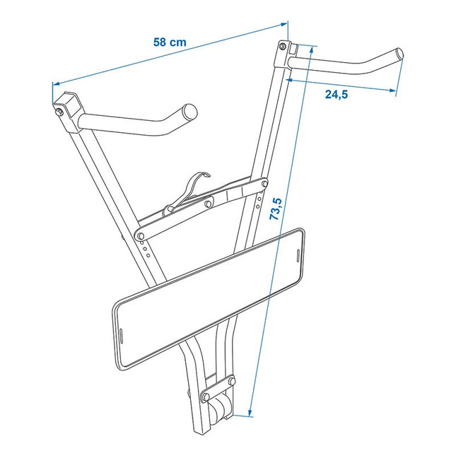 Fahrradträger Klick Fast II mit Kennzeichenhalter für 2 Fahrräder