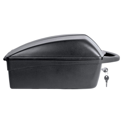 fietsbox afneembaar 11 liter kunststof zwart