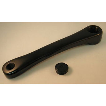 CRANK spieloos aluminium 170 mm LINKS zwart