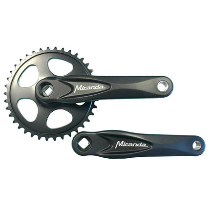 Kurbelgarnitur Alfa 1, 38T 3/32“ 170 mm schwarz