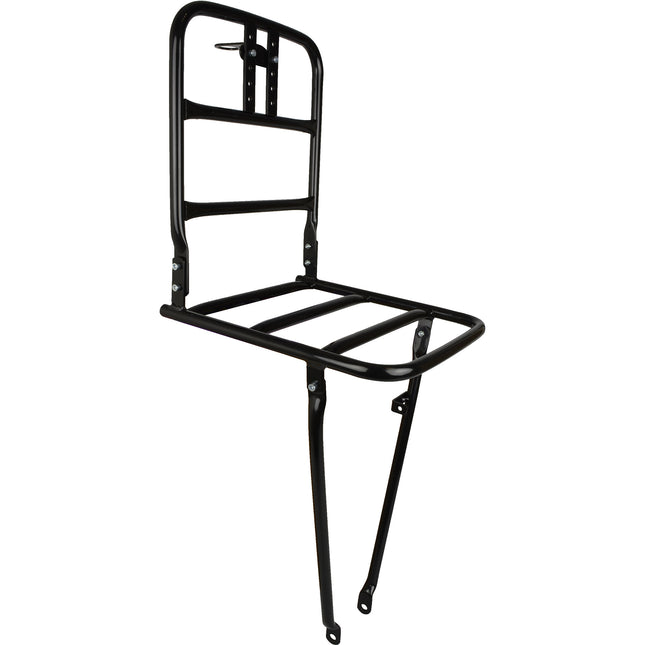 Vorderer Gepäckträger 26 Zoll Aluminium Schwarz