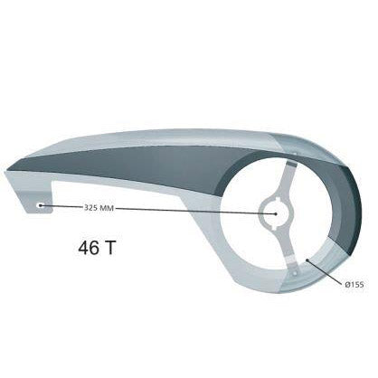 Kettenschutz Esencia 49 cm 46T transparent/schwarz