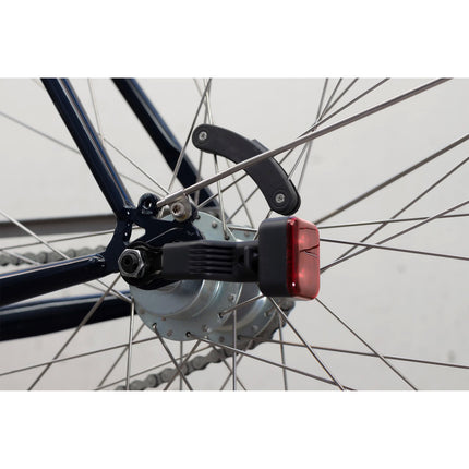 fietsverlichting AMS Constant staal rood/wit 4 delig
