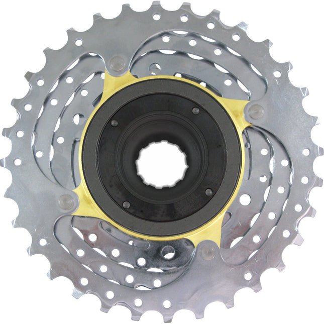 Freilauf Mfex9 E-Bike 9V 11-32T Aluminium silber/gold