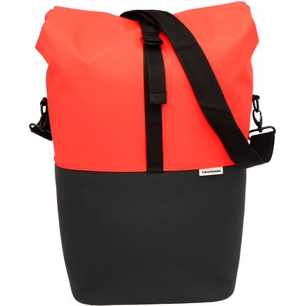 Nyborg enkele tas 17L waterdicht zwart/rood