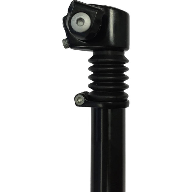 Gefederte Sattelstütze 27,2 x 300 mm Aluminium schwarz