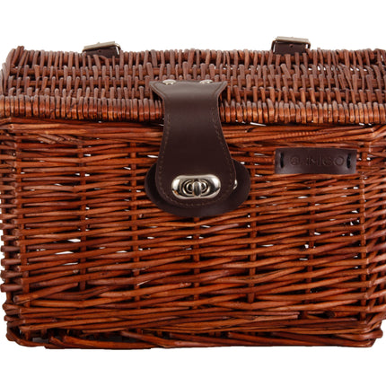 fietsmand met deksel 10 liter riet