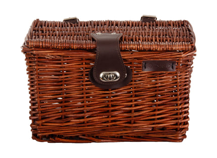 fietsmand met deksel 10 liter riet