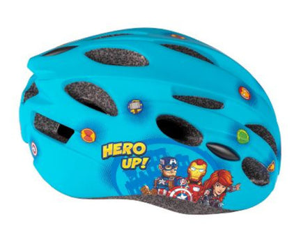 Avengers Fietshelm Junior In-Mold blauw maat 52-56