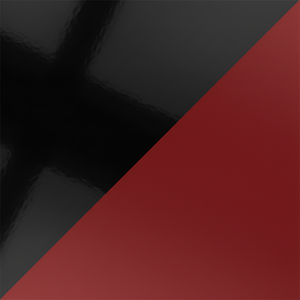 Zwartglans/rood