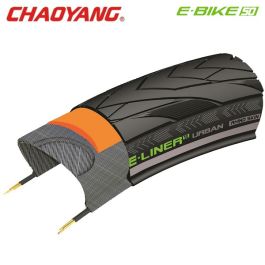 28x1.50 (40-622) E-LINER Urban zwart Reflex draad met 5 mm anti-lek W711024 Chaoyang
