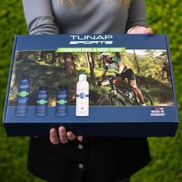 GESCHENKVERPAKKING reiniger, olie, wax en showergel Tunap Sports