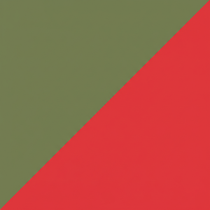 Legergroen/rood