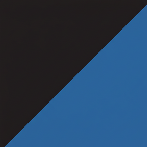 Zwart/blauw