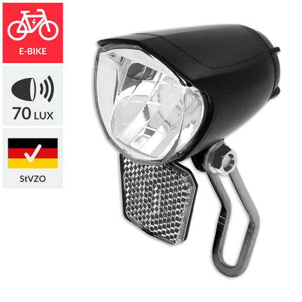 Koplamp e-bike max 70 lux OEM