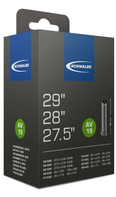 Binnenband 27.5/29 x 1.5/2.4 (40/62-584/635) AV 40 mm