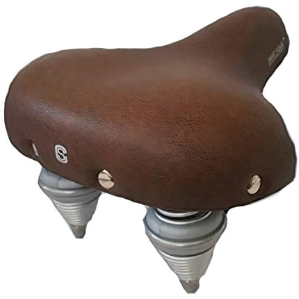 Retro-Fahrradsattel Gel/Stahl