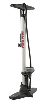 fietspomp met manometer staal 61 cm