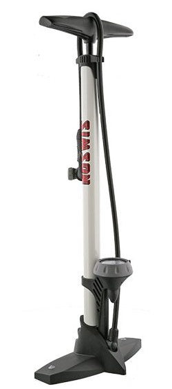 fietspomp met manometer staal 61 cm