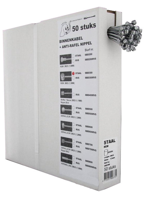 Kabelbox 50 Bremsinnenzüge 225 cm Stahl