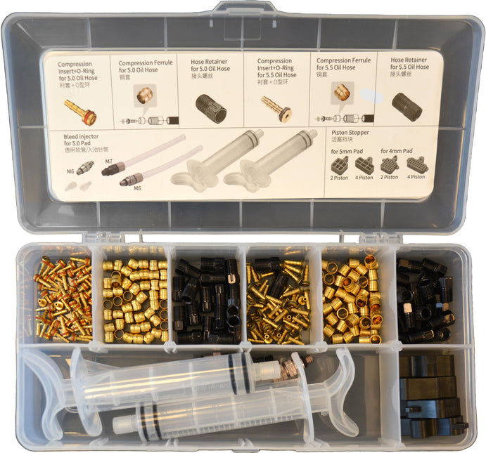 Scheibenbremsen-Service-Kit für 5,0/5,5 mm Bremsleitungen